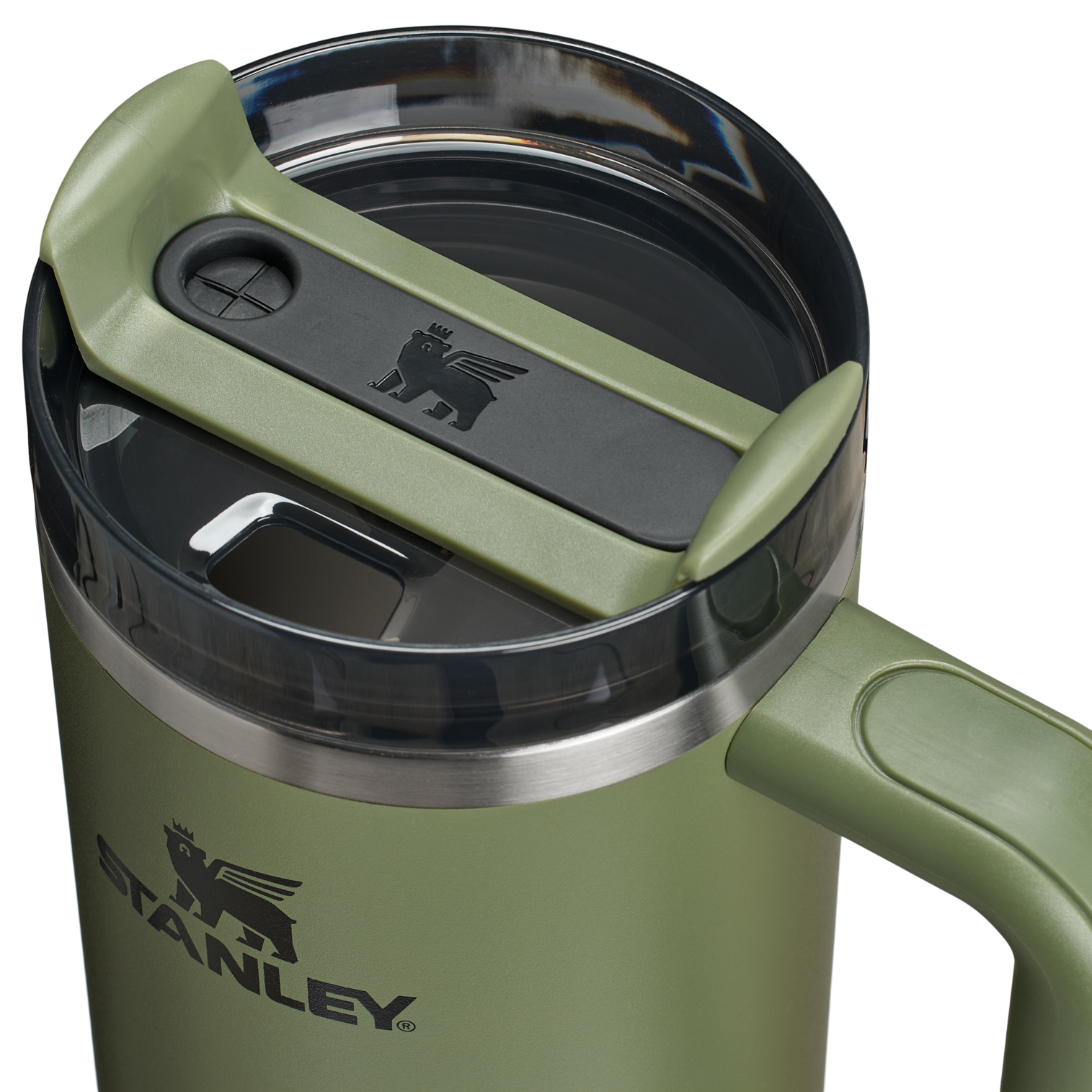 Splash-Resistant FlowState The Quencher H2.0 Flowstate Tumbler D030T - Double-Wall Vacuum Insulated Travel Tumbler with Straw Detail