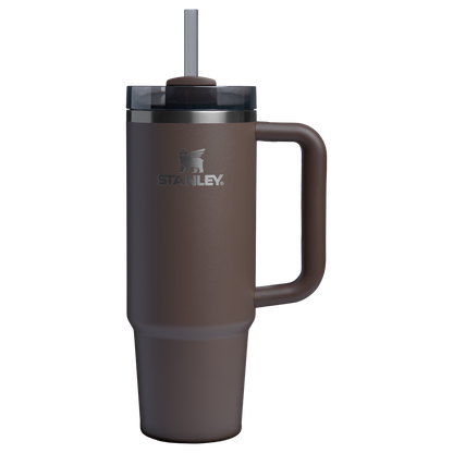 Splash-Resistant FlowState The Quencher H2.0 Flowstate Tumbler | Stanley Create D331C - Double-Wall Vacuum Insulated Travel Tumbler with Straw Detail