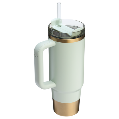 Splash-Resistant FlowState The Quencher H2.0 Flowstate Tumbler D051L - FlowState 3-Position Lid Insulated Travel Mug Detail