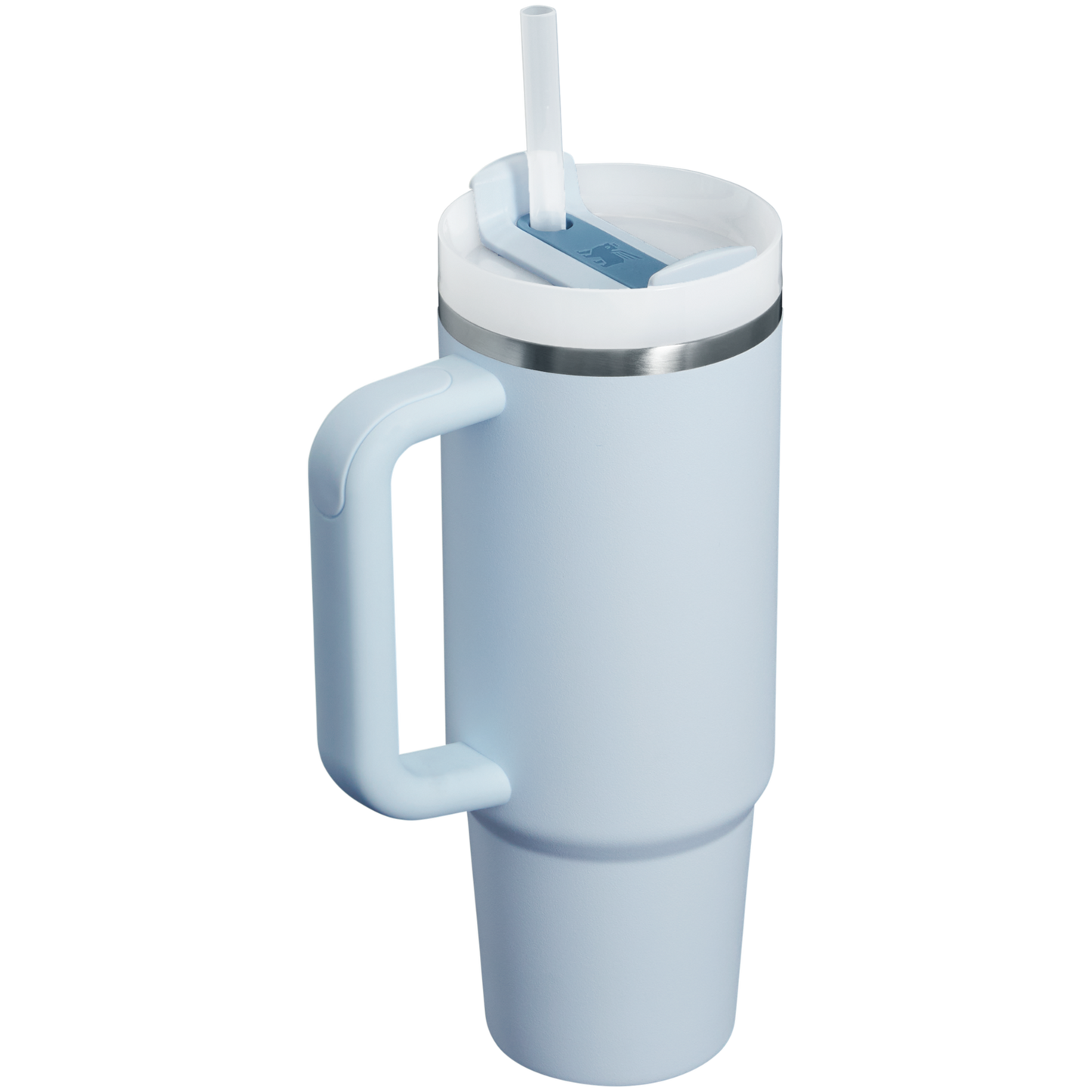 Splash-Resistant FlowState The Quencher H2.0 Flowstate Tumbler | Stanley Create D331C - Double-Wall Vacuum Insulated Travel Tumbler with Straw Detail