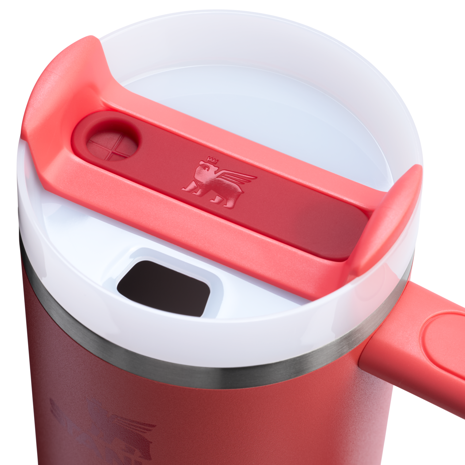 Splash-Resistant FlowState The Quencher H2.0 Flowstate Tumbler D051L - FlowState 3-Position Lid Insulated Travel Mug Detail