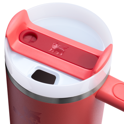 Splash-Resistant FlowState The Quencher H2.0 Flowstate Tumbler D051L - FlowState 3-Position Lid Insulated Travel Mug Detail