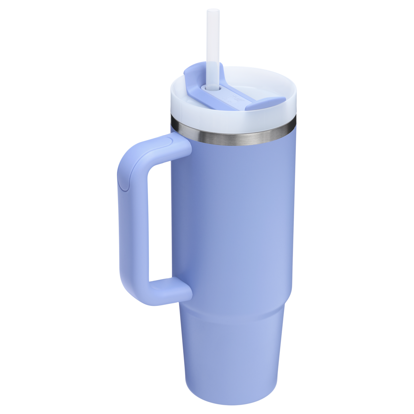 Splash-Resistant FlowState The Quencher H2.0 Flowstate Tumbler | Stanley Create D331C - Double-Wall Vacuum Insulated Travel Tumbler with Straw Detail