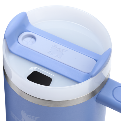 Splash-Resistant FlowState The Quencher H2.0 Flowstate Tumbler D030T - Double-Wall Vacuum Insulated Travel Tumbler with Straw Detail