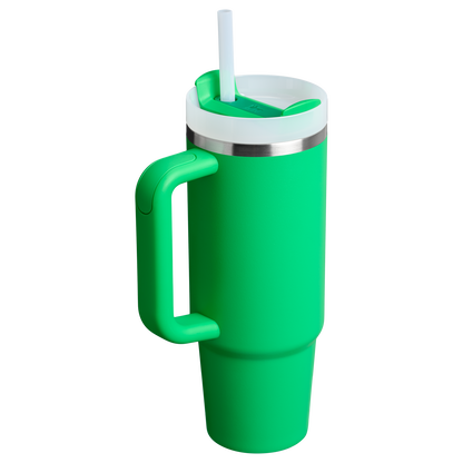Splash-Resistant FlowState The Quencher H2.0 Flowstate Tumbler D030T - Double-Wall Vacuum Insulated Travel Tumbler with Straw Detail