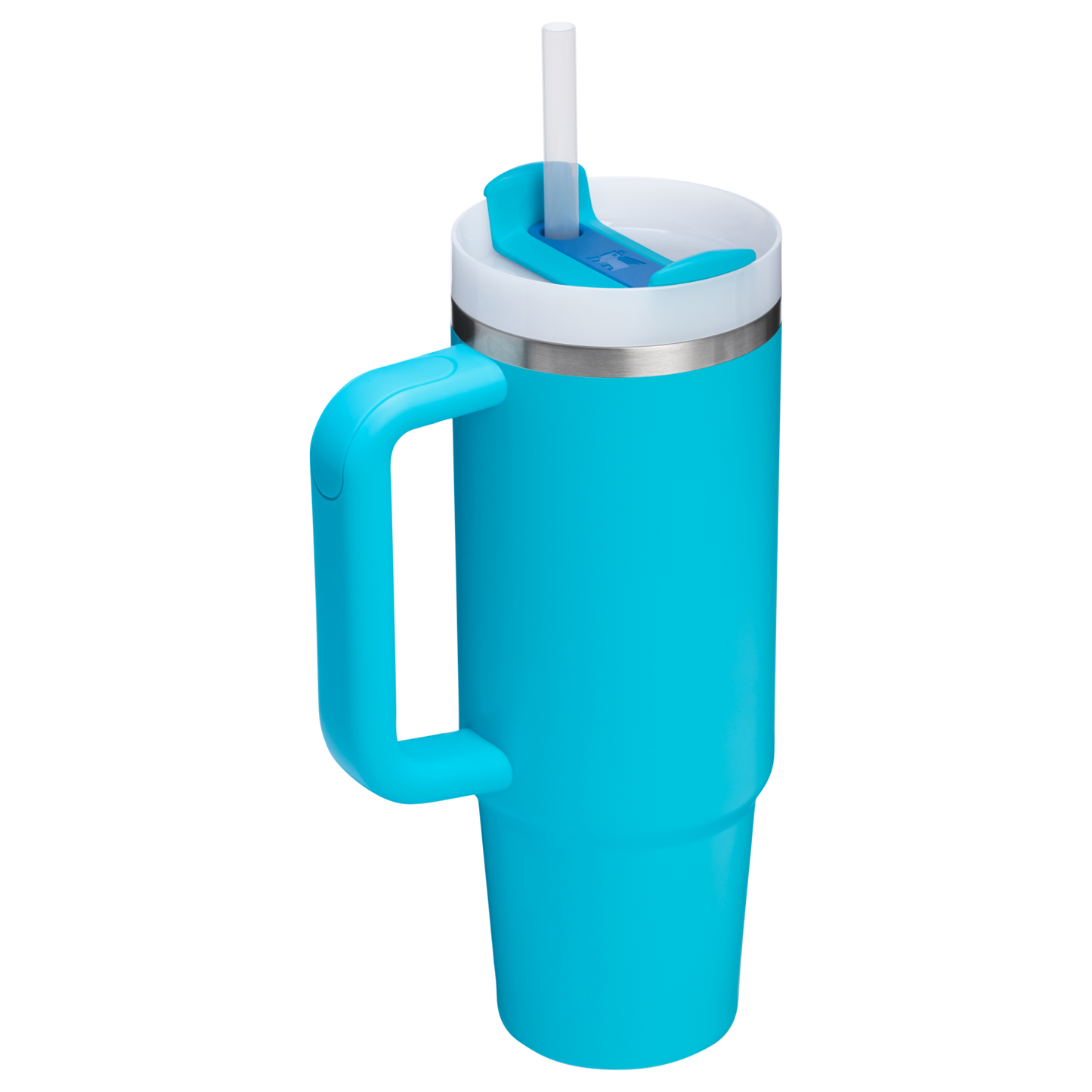Splash-Resistant FlowState The Quencher H2.0 Flowstate Tumbler | Stanley Create D331C - Double-Wall Vacuum Insulated Travel Tumbler with Straw Detail