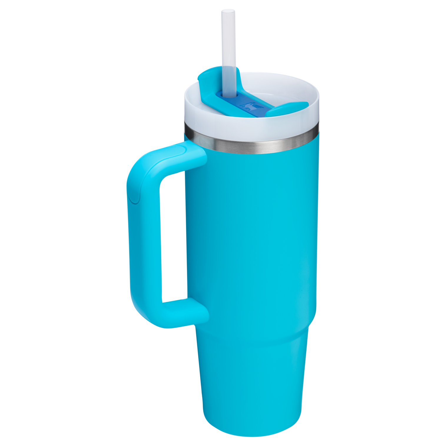 Splash-Resistant FlowState The Quencher H2.0 Flowstate Tumbler | Stanley Create D331C - Double-Wall Vacuum Insulated Travel Tumbler with Straw Detail