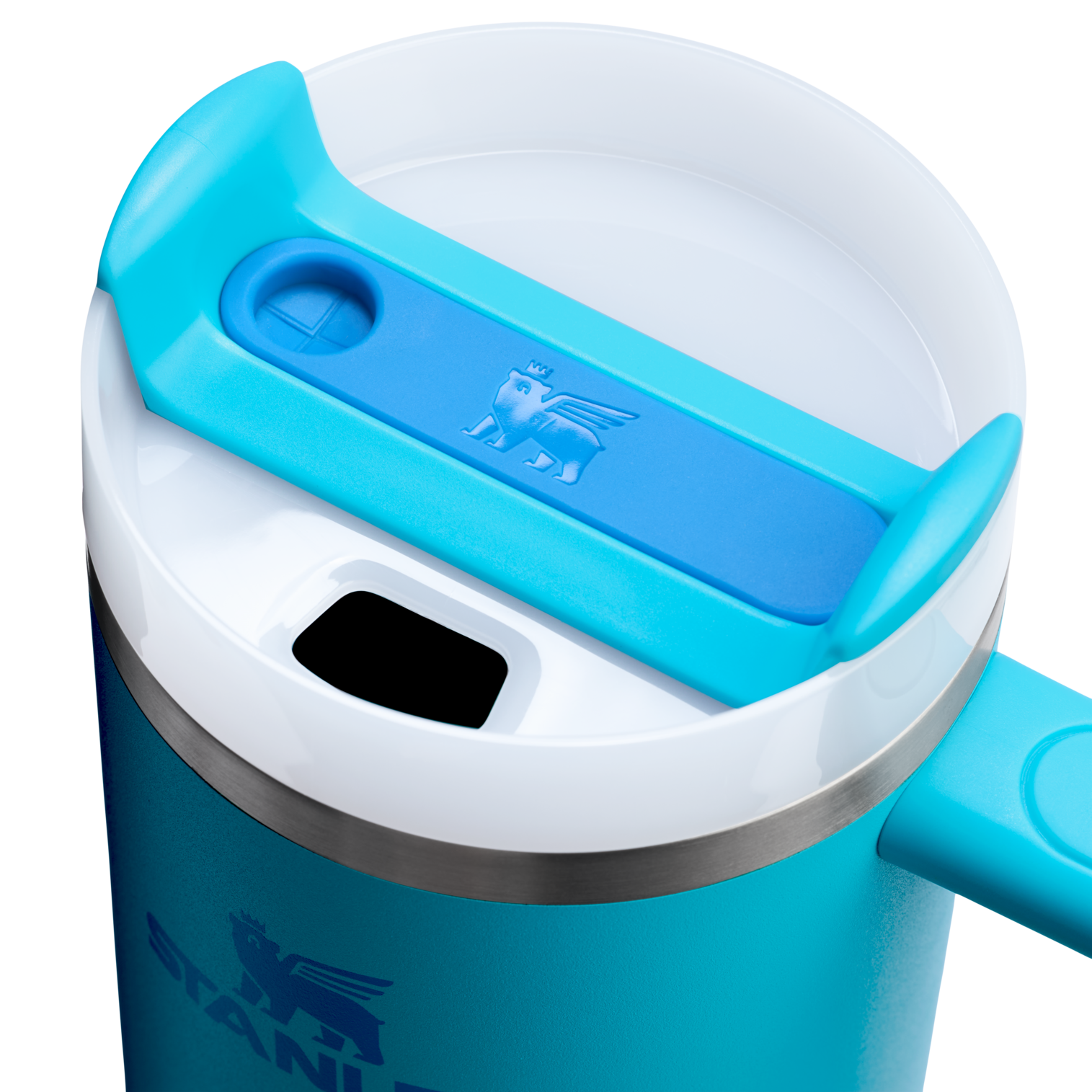 Splash-Resistant FlowState The Quencher H2.0 Flowstate Tumbler D030T - Double-Wall Vacuum Insulated Travel Tumbler with Straw Detail