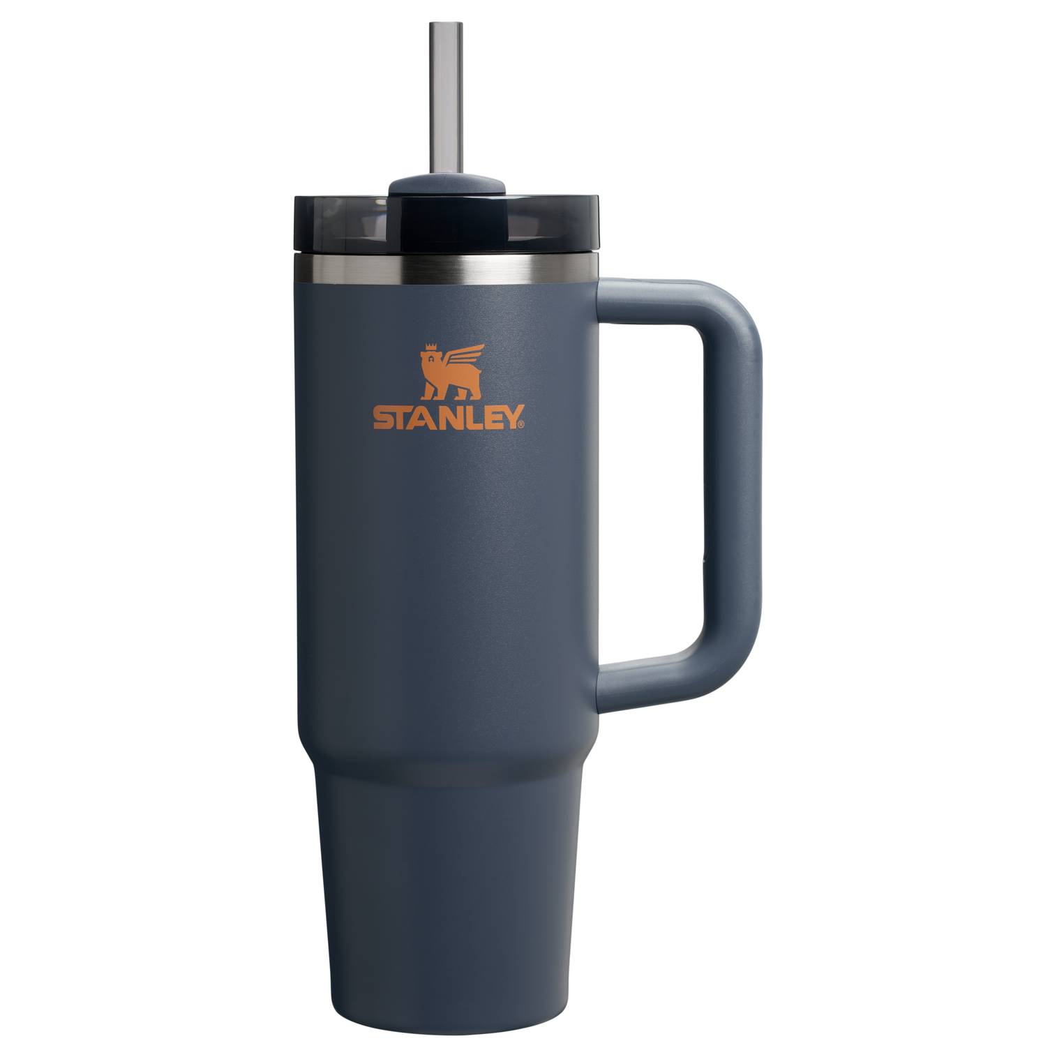 Splash-Resistant FlowState The Quencher H2.0 Flowstate Tumbler | Stanley Create D331C - Double-Wall Vacuum Insulated Travel Tumbler with Straw - Twilight