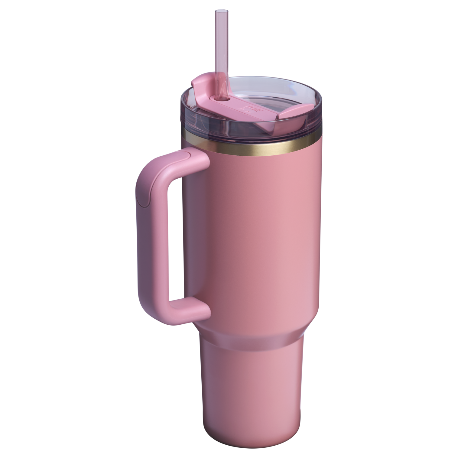 Splash-Resistant FlowState The Quencher H2.0 Flowstate Tumbler  | Stanley Create D332L - Double-Wall Vacuum Insulated Travel Tumbler with Straw Detail