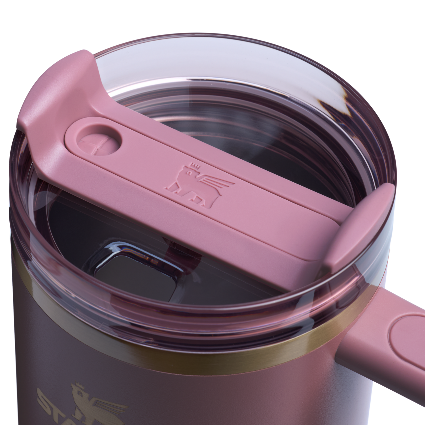 Splash-Resistant FlowState The Quencher H2.0 Flowstate Tumbler  | Stanley Create D332L - Double-Wall Vacuum Insulated Travel Tumbler with Straw Detail