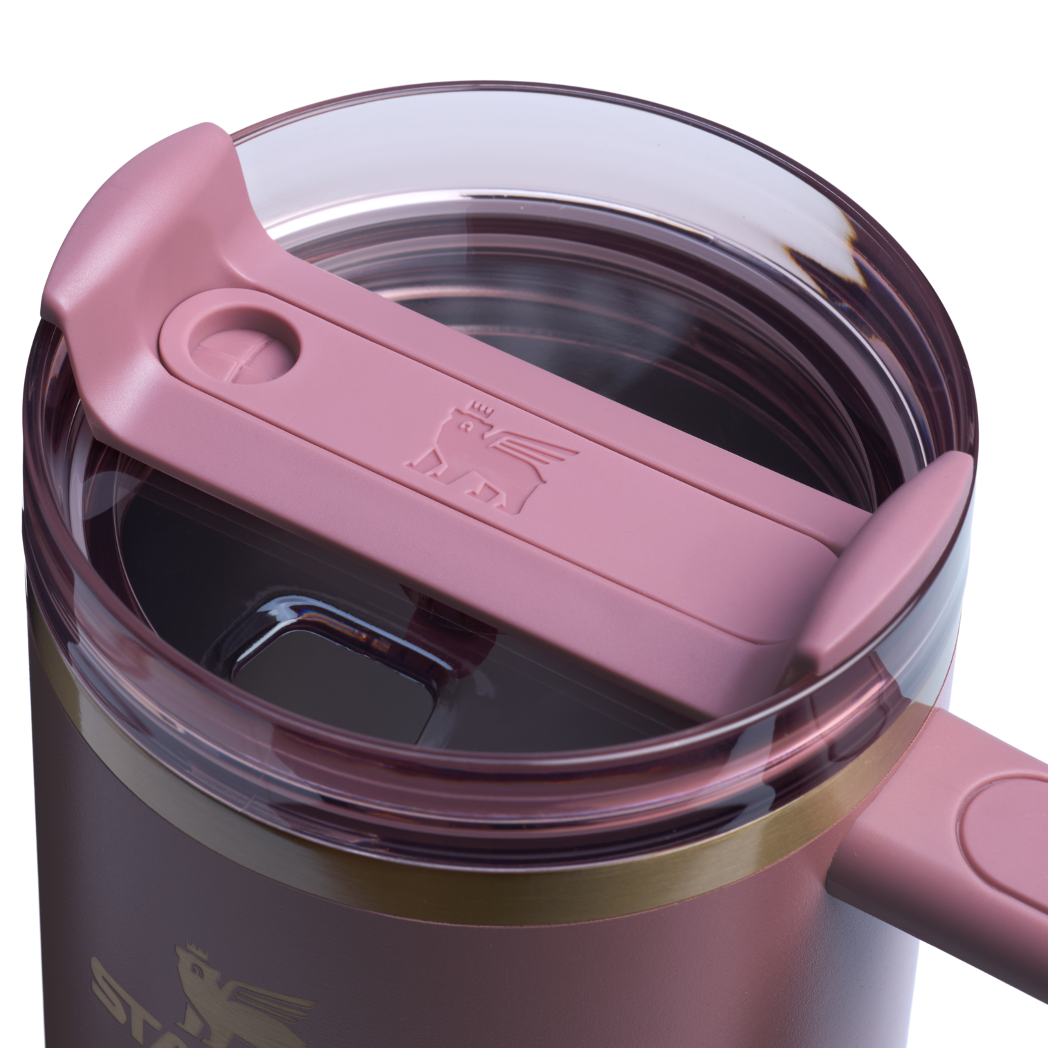 Splash-Resistant FlowState The Quencher H2.0 Flowstate Tumbler  | Stanley Create D332L - Double-Wall Vacuum Insulated Travel Tumbler with Straw Detail
