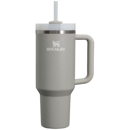 Insulated Travel The Quencher H2.0 Flowstate Tumbler D050X - 40oz Large Capacity Car-Cup Friendly Quencher - Ash