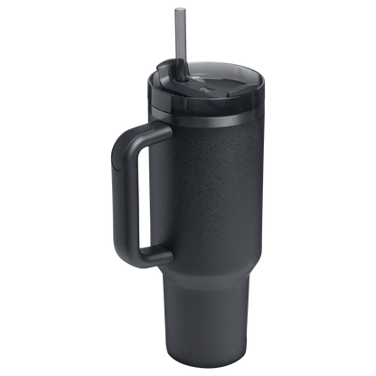 Splash-Resistant FlowState The Quencher H2.0 Flowstate Tumbler  | Stanley Create D332L - Double-Wall Vacuum Insulated Travel Tumbler with Straw Detail