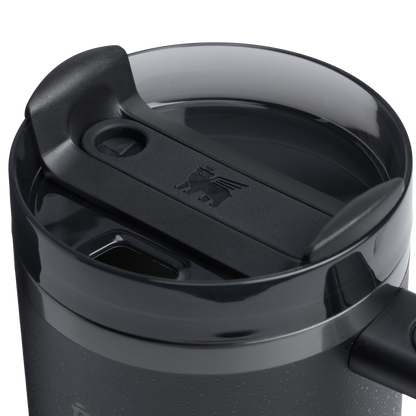 Splash-Resistant FlowState The Quencher H2.0 Flowstate Tumbler  | Stanley Create D332L - Double-Wall Vacuum Insulated Travel Tumbler with Straw Detail