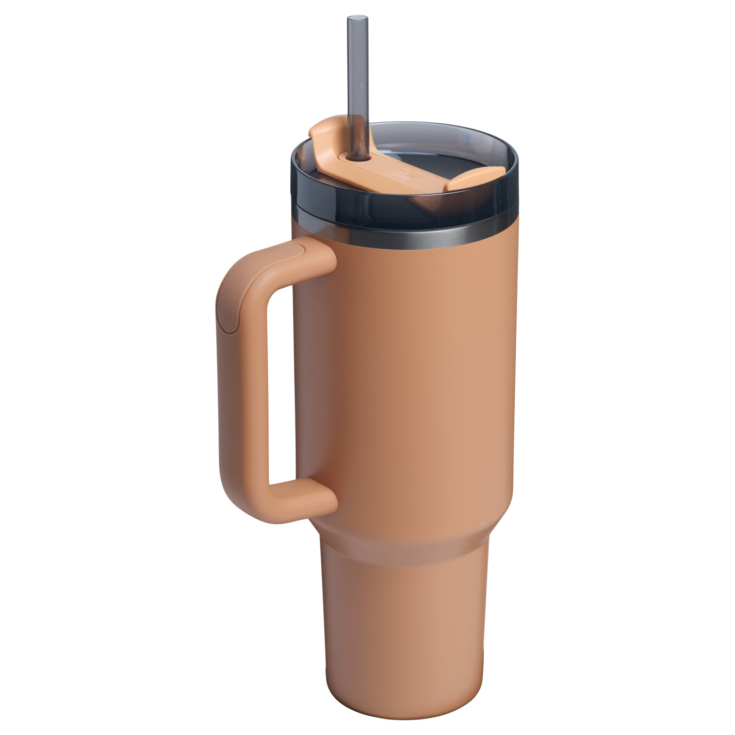Splash-Resistant FlowState The Quencher H2.0 Flowstate Tumbler  | Stanley Create D332L - Double-Wall Vacuum Insulated Travel Tumbler with Straw Detail