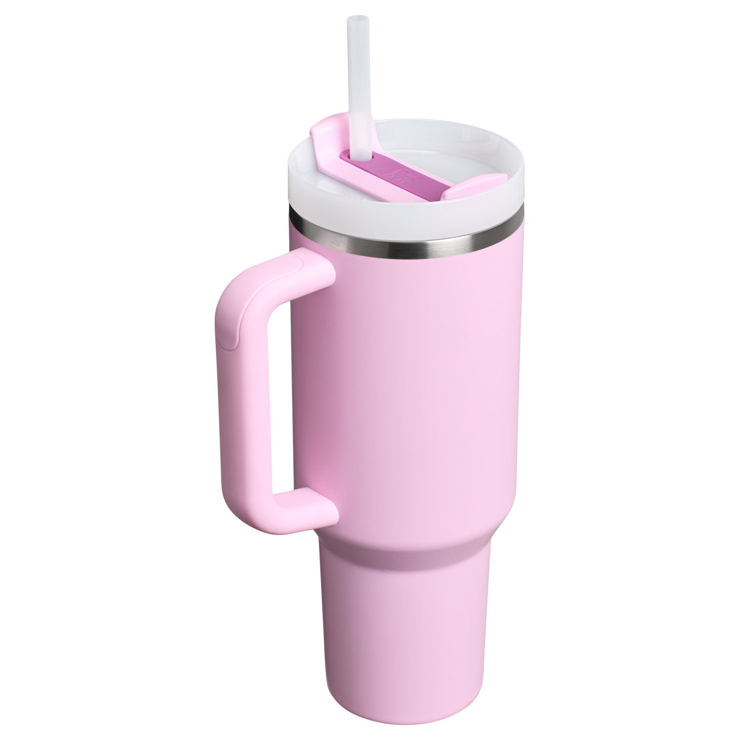 Splash-Resistant FlowState The Quencher H2.0 Flowstate Tumbler  | Stanley Create D332L - Double-Wall Vacuum Insulated Travel Tumbler with Straw Detail