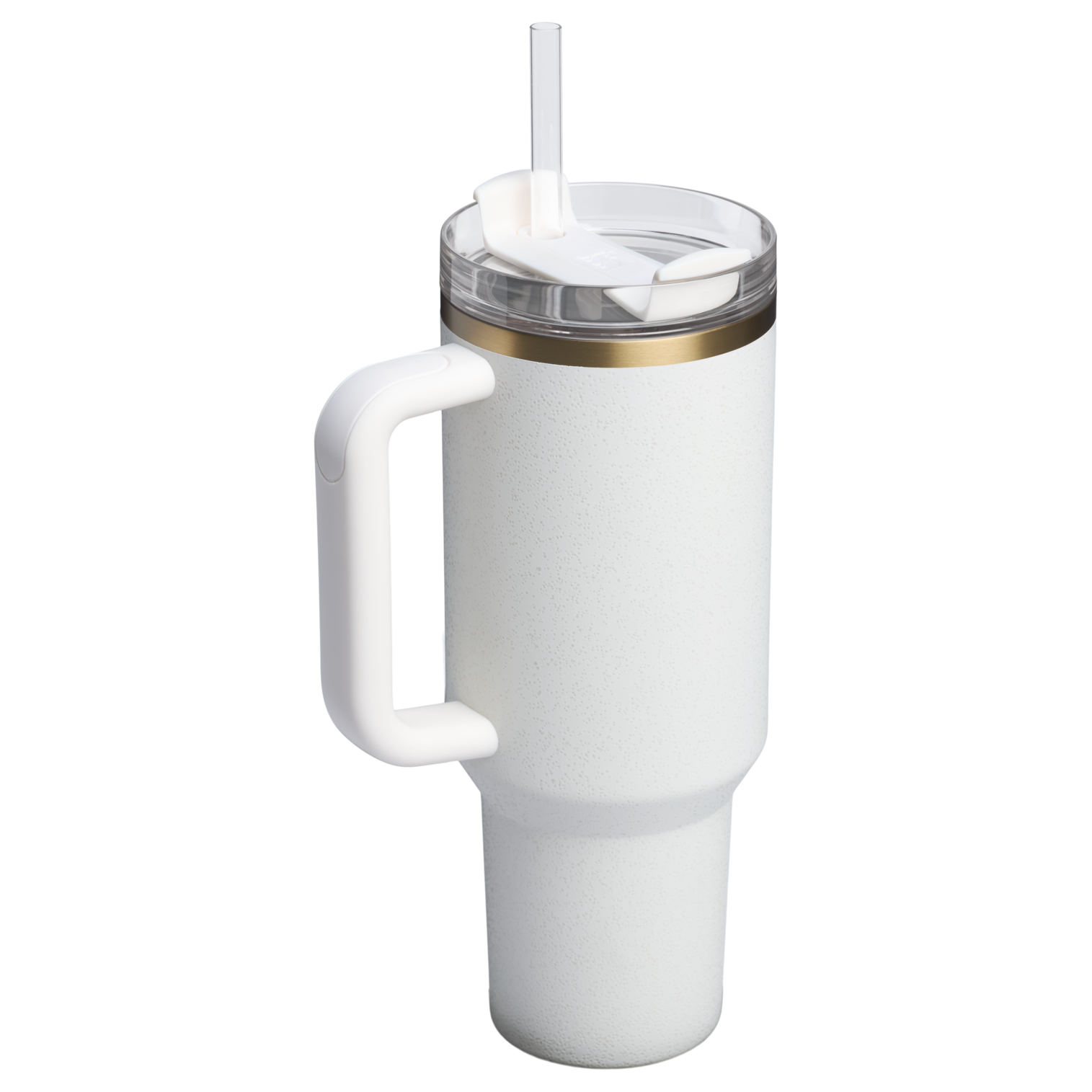Splash-Resistant FlowState The Quencher H2.0 Flowstate Tumbler  | Stanley Create D332L - Double-Wall Vacuum Insulated Travel Tumbler with Straw Detail