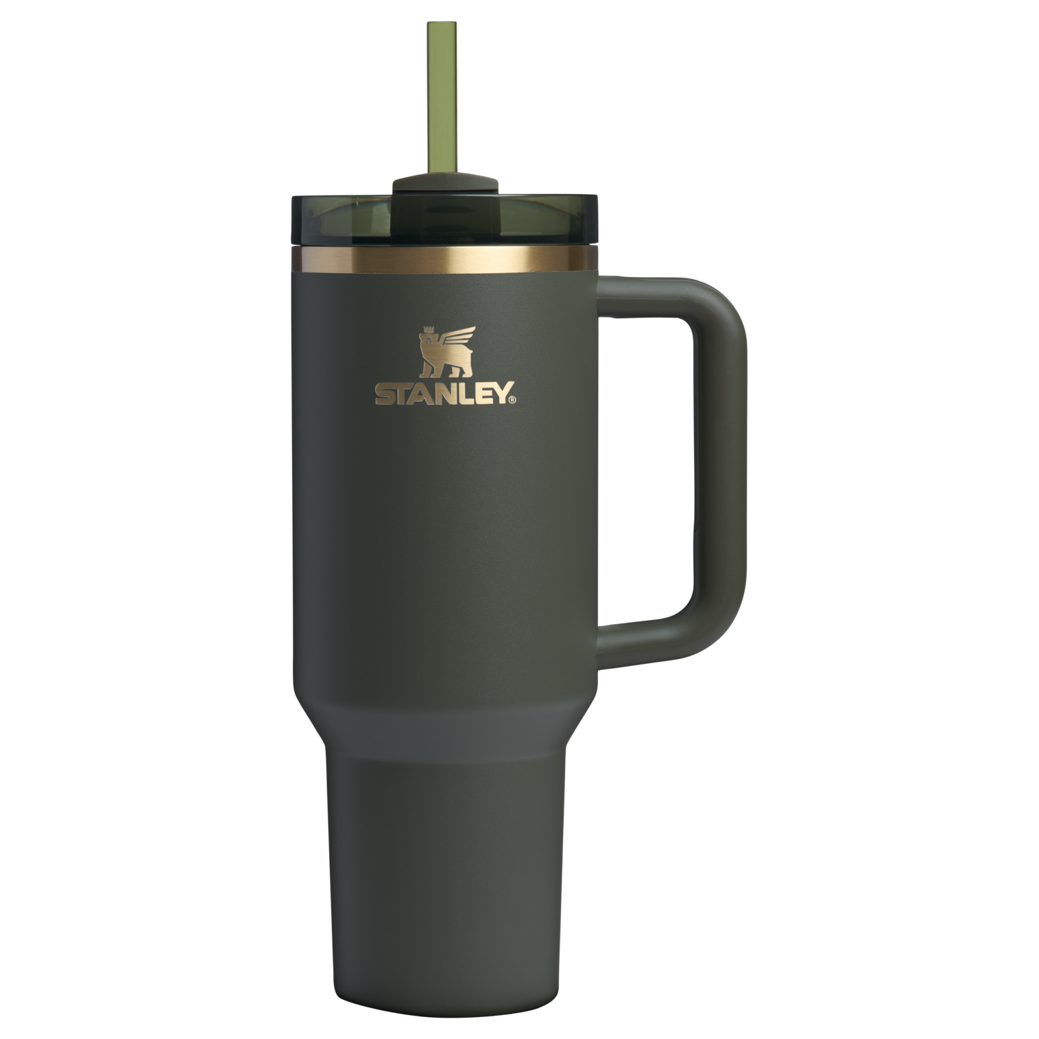 Splash-Resistant FlowState The Quencher H2.0 Flowstate Tumbler  | Stanley Create D332L - Double-Wall Vacuum Insulated Travel Tumbler with Straw Detail