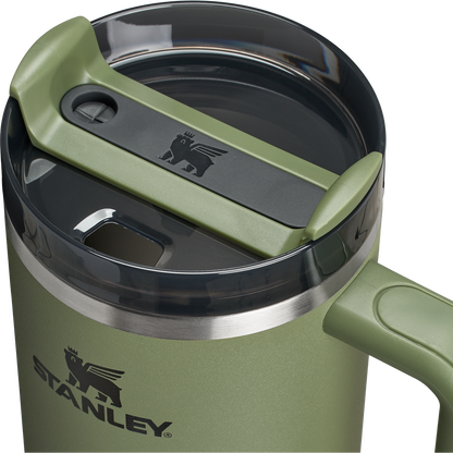 Splash-Resistant FlowState The Quencher H2.0 Flowstate Tumbler  | Stanley Create D332L - Double-Wall Vacuum Insulated Travel Tumbler with Straw Detail