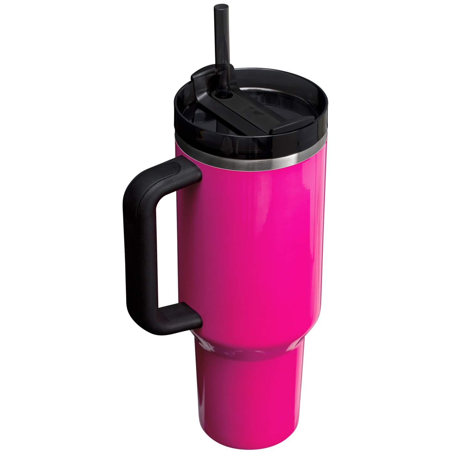 Splash-Resistant FlowState The Quencher H2.0 Flowstate Tumbler  | Stanley Create D332L - Double-Wall Vacuum Insulated Travel Tumbler with Straw Detail