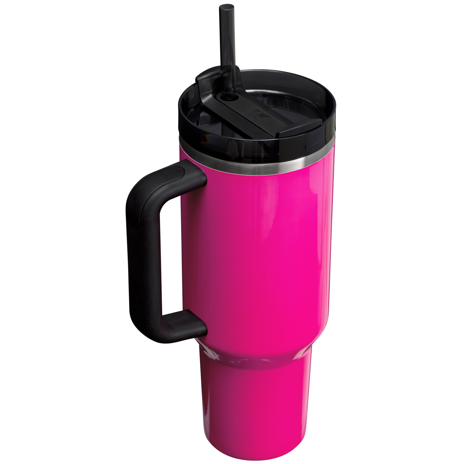 Splash-Resistant FlowState The Quencher H2.0 Flowstate Tumbler  | Stanley Create D332L - Double-Wall Vacuum Insulated Travel Tumbler with Straw Detail