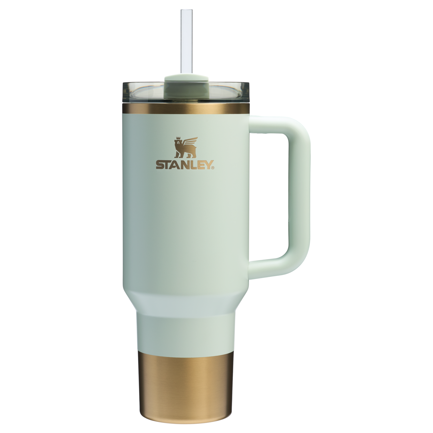 Splash-Resistant FlowState The Quencher H2.0 Flowstate Tumbler  | Stanley Create D332L - Double-Wall Vacuum Insulated Travel Tumbler with Straw Detail