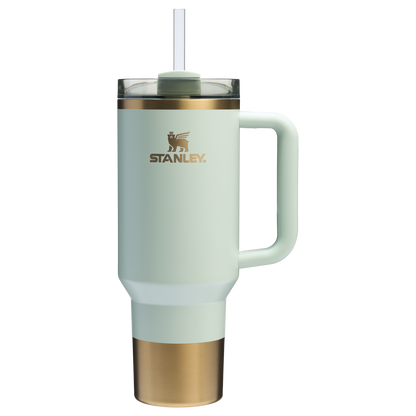Splash-Resistant FlowState The Quencher H2.0 Flowstate Tumbler  | Stanley Create D332L - Double-Wall Vacuum Insulated Travel Tumbler with Straw Detail