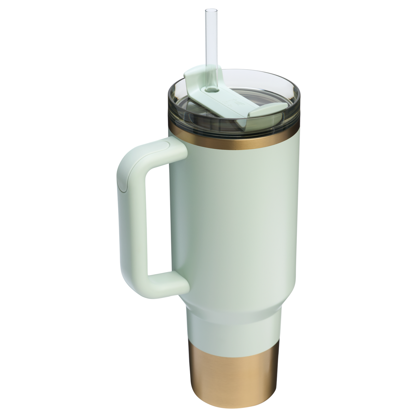 Splash-Resistant FlowState The Quencher H2.0 Flowstate Tumbler  | Stanley Create D332L - Double-Wall Vacuum Insulated Travel Tumbler with Straw Detail