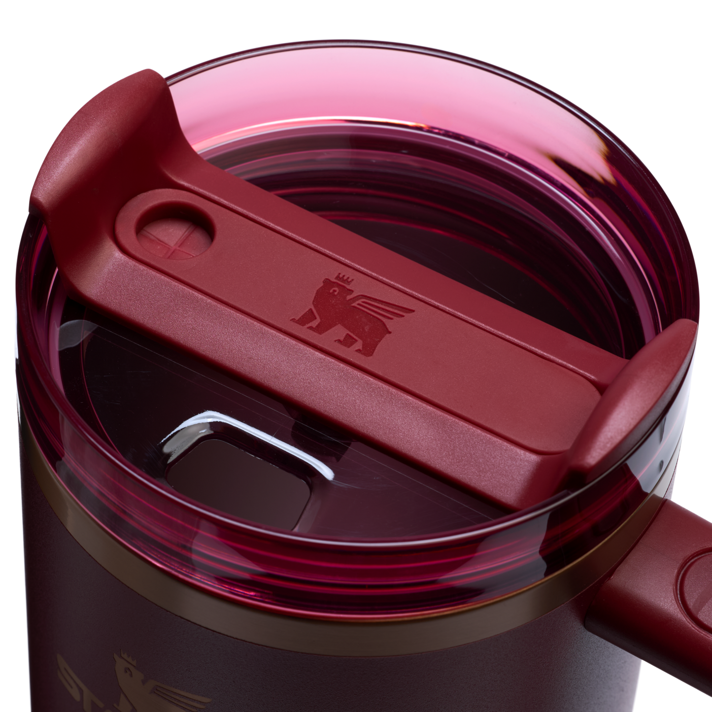Splash-Resistant FlowState The Quencher H2.0 Flowstate Tumbler  | Stanley Create D332L - Double-Wall Vacuum Insulated Travel Tumbler with Straw Detail