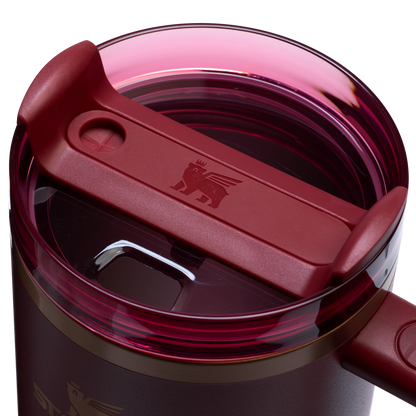 Splash-Resistant FlowState The Quencher H2.0 Flowstate Tumbler  | Stanley Create D332L - Double-Wall Vacuum Insulated Travel Tumbler with Straw Detail