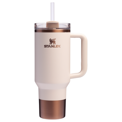 Splash-Resistant FlowState The Quencher H2.0 Flowstate Tumbler  | Stanley Create D332L - Double-Wall Vacuum Insulated Travel Tumbler with Straw Detail