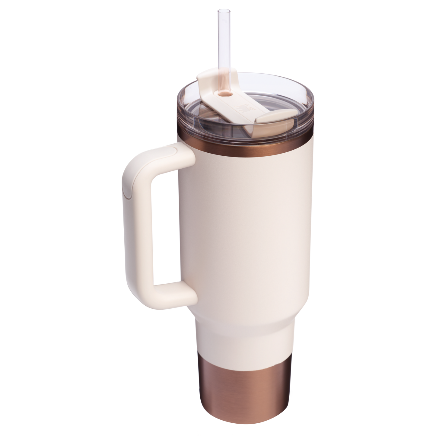 Splash-Resistant FlowState The Quencher H2.0 Flowstate Tumbler  | Stanley Create D332L - Double-Wall Vacuum Insulated Travel Tumbler with Straw Detail