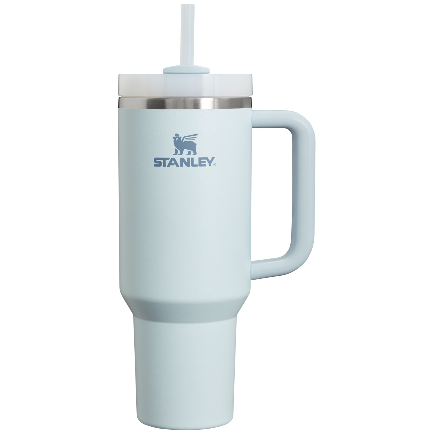Splash-Resistant FlowState The Quencher H2.0 Flowstate Tumbler  | Stanley Create D332L - Double-Wall Vacuum Insulated Travel Tumbler with Straw Detail