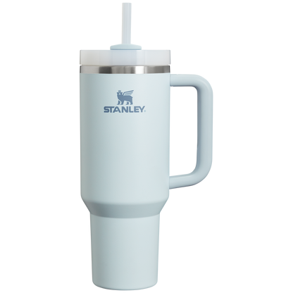 Splash-Resistant FlowState The Quencher H2.0 Flowstate Tumbler  | Stanley Create D332L - Double-Wall Vacuum Insulated Travel Tumbler with Straw Detail