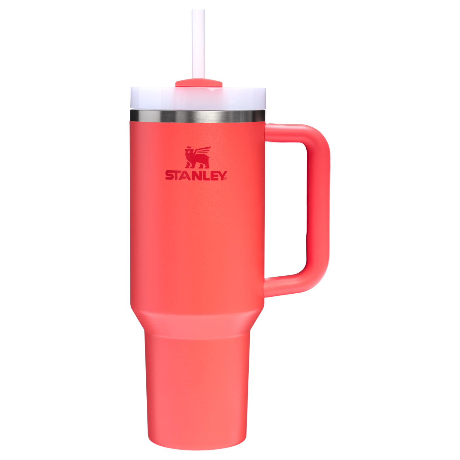 Splash-Resistant FlowState The Quencher H2.0 Flowstate Tumbler  | Stanley Create D332L - Double-Wall Vacuum Insulated Travel Tumbler with Straw Detail