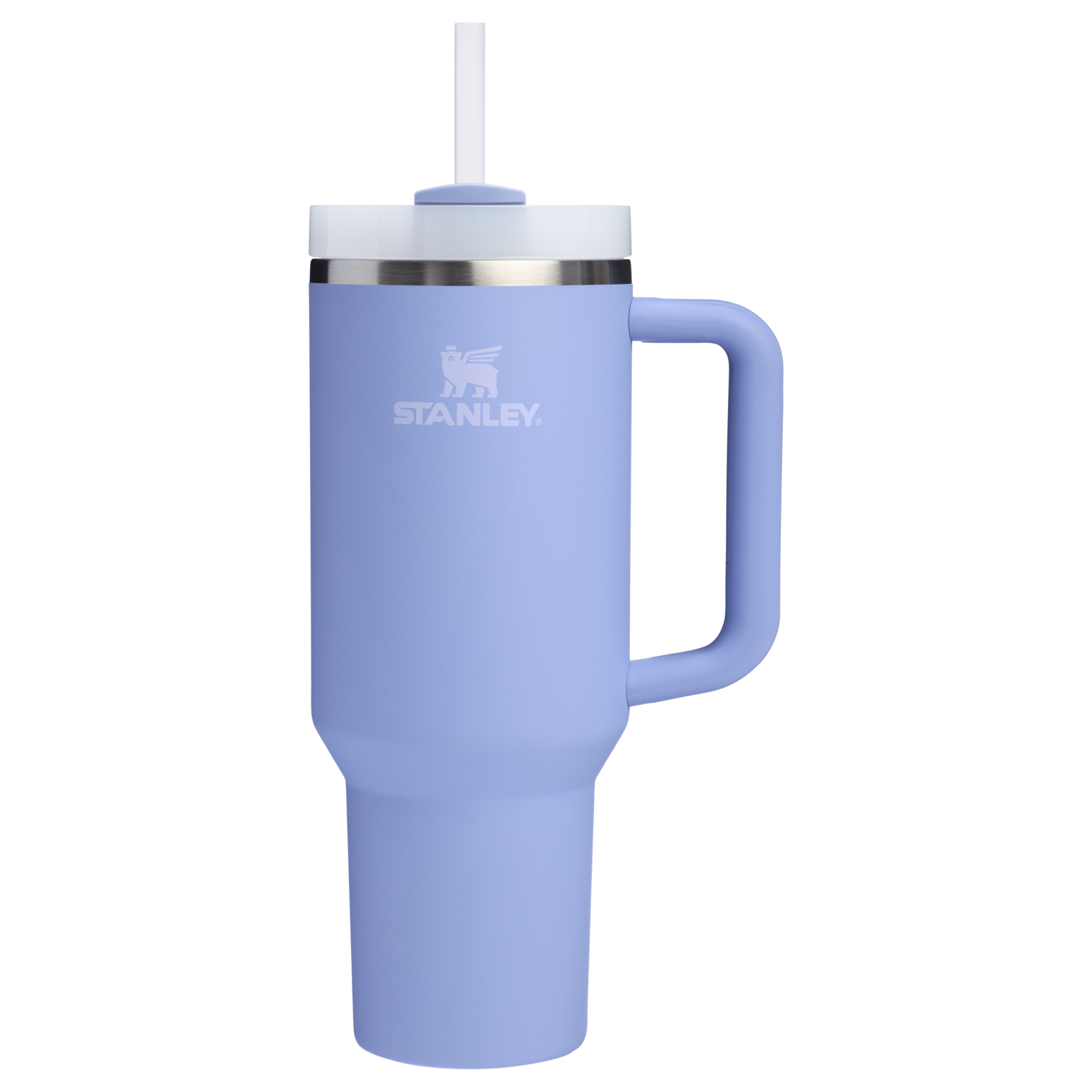 Splash-Resistant FlowState The Quencher H2.0 Flowstate Tumbler  | Stanley Create D332L - Double-Wall Vacuum Insulated Travel Tumbler with Straw Detail