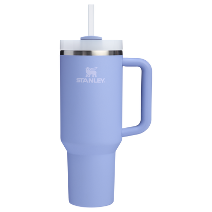 Splash-Resistant FlowState The Quencher H2.0 Flowstate Tumbler  | Stanley Create D332L - Double-Wall Vacuum Insulated Travel Tumbler with Straw Detail
