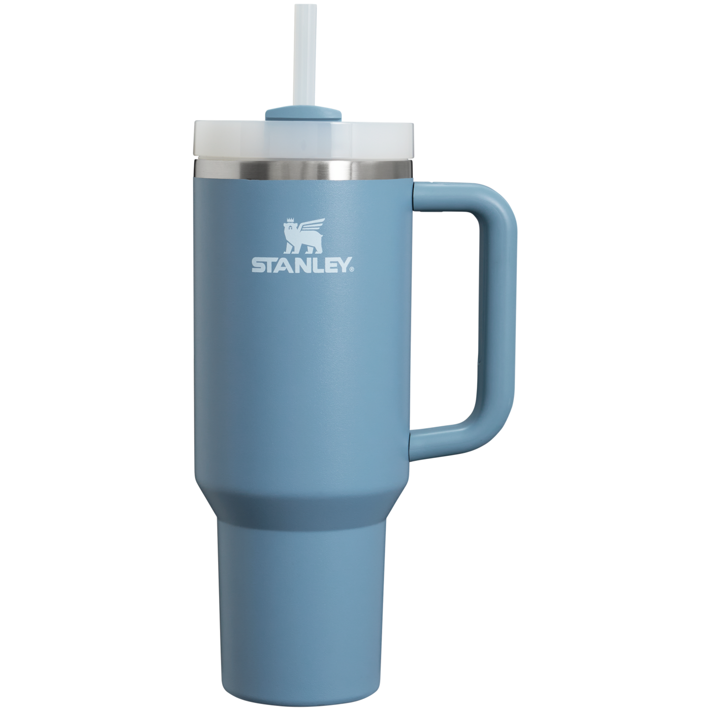 Splash-Resistant FlowState The Quencher H2.0 Flowstate Tumbler  | Stanley Create D332L - Double-Wall Vacuum Insulated Travel Tumbler with Straw Detail