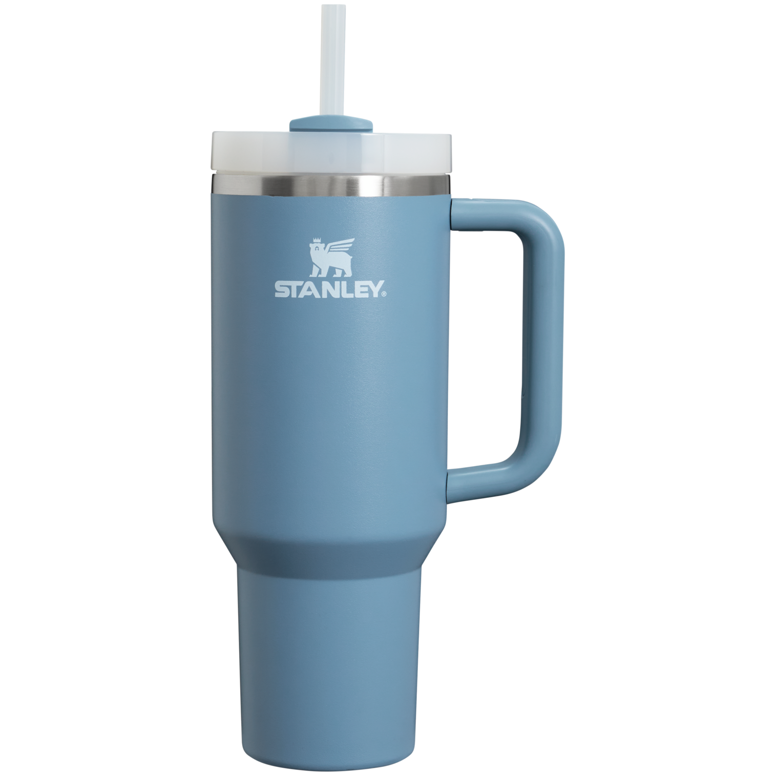 Splash-Resistant FlowState The Quencher H2.0 Flowstate Tumbler  | Stanley Create D332L - Double-Wall Vacuum Insulated Travel Tumbler with Straw Detail