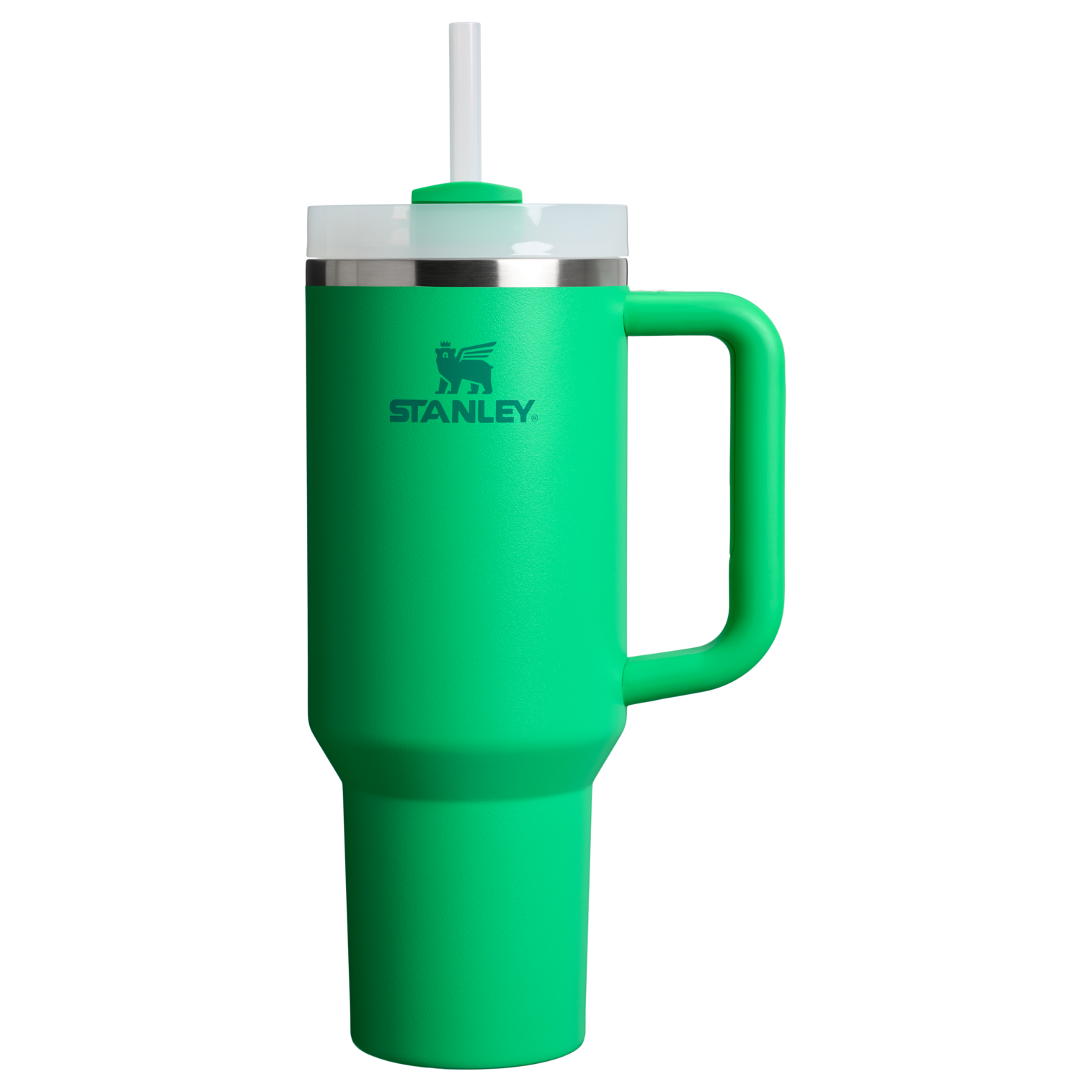 Splash-Resistant FlowState The Quencher H2.0 Flowstate Tumbler  | Stanley Create D332L - Double-Wall Vacuum Insulated Travel Tumbler with Straw Detail