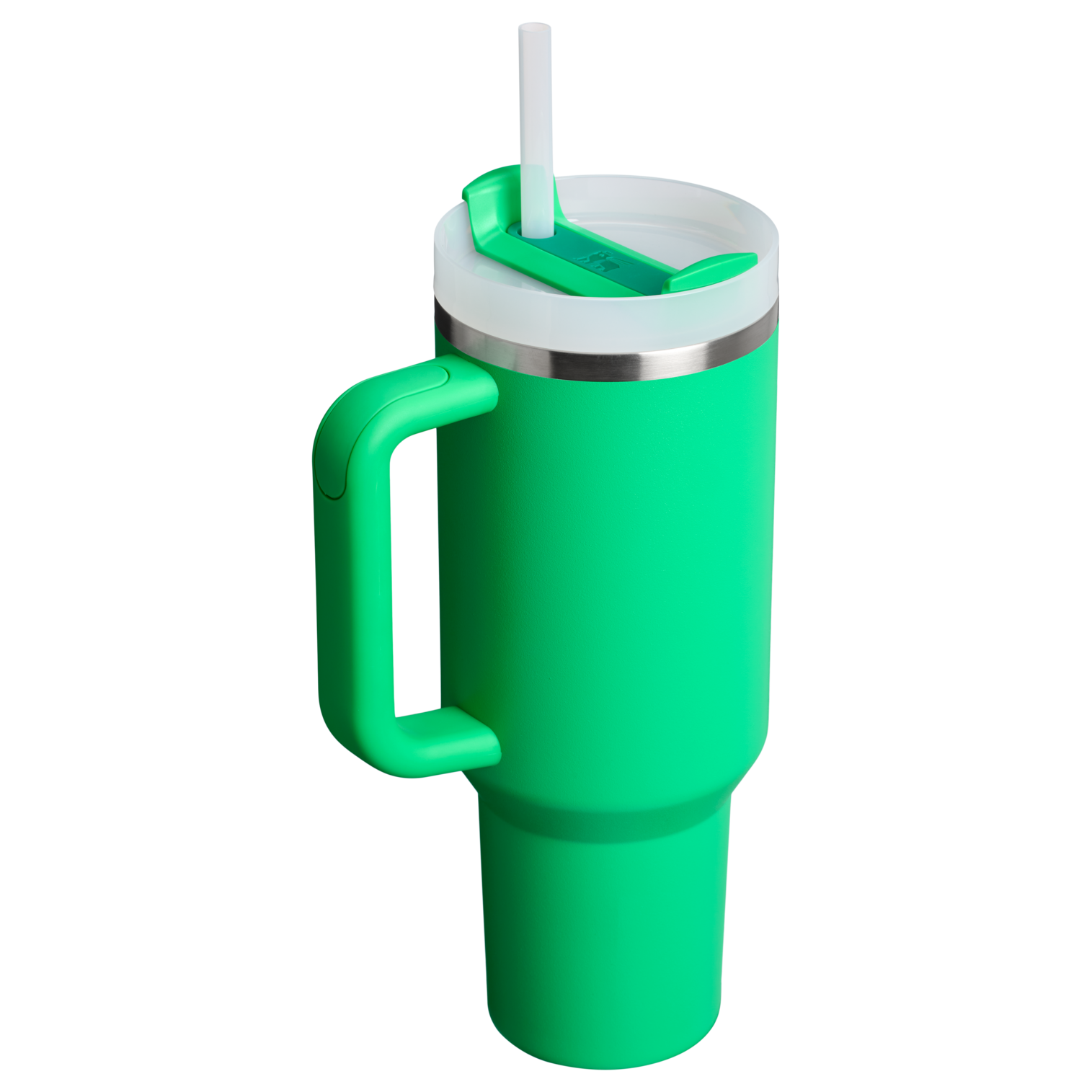 Splash-Resistant FlowState The Quencher H2.0 Flowstate Tumbler  | Stanley Create D332L - Double-Wall Vacuum Insulated Travel Tumbler with Straw Detail