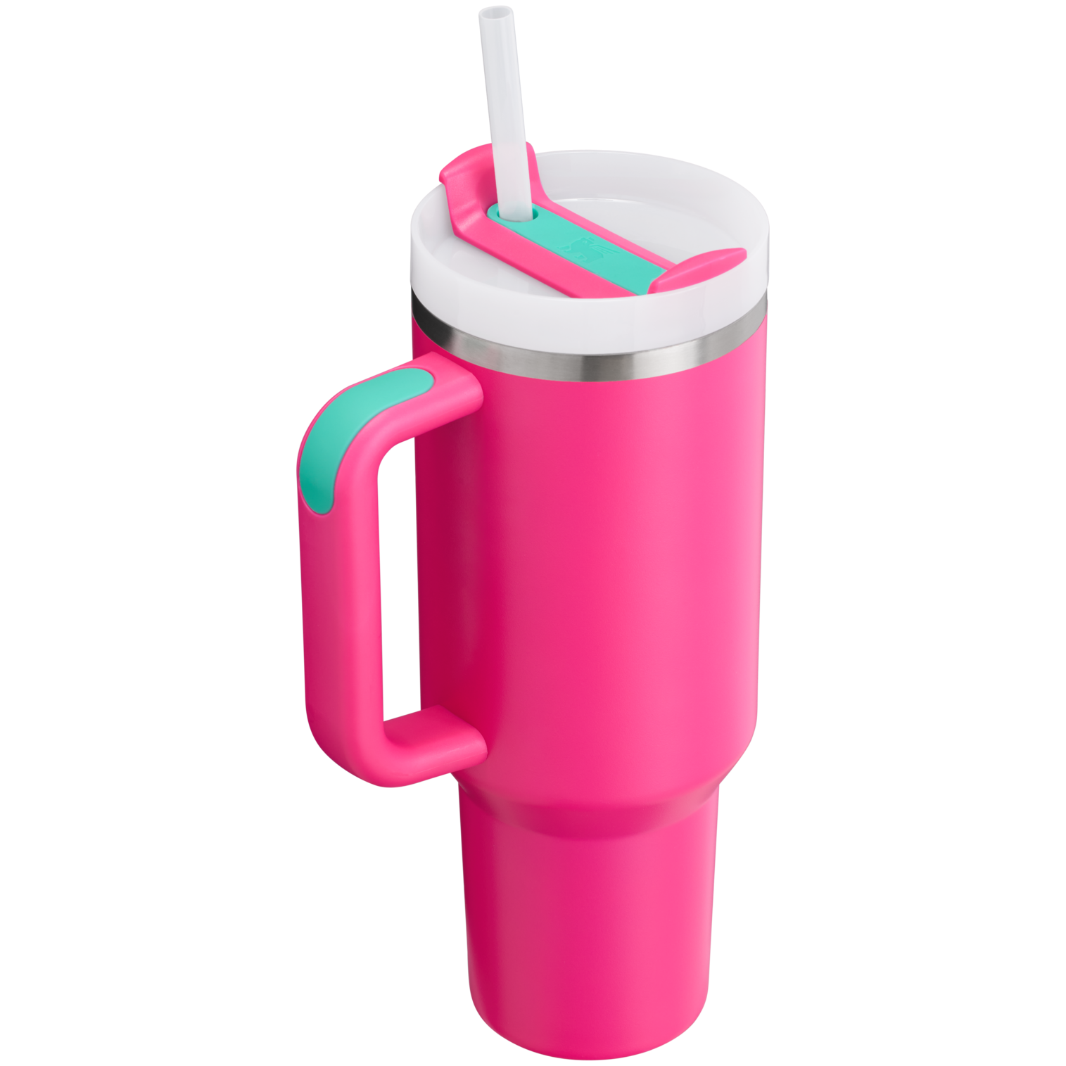Splash-Resistant FlowState The Quencher H2.0 Flowstate Tumbler  | Stanley Create D332L - Double-Wall Vacuum Insulated Travel Tumbler with Straw Detail