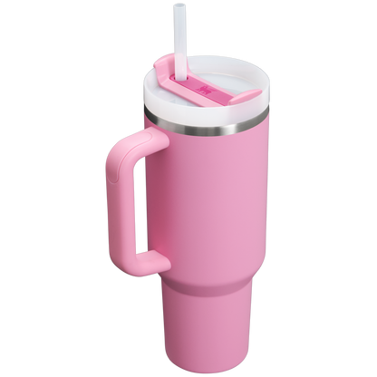 Splash-Resistant FlowState The Quencher H2.0 Flowstate Tumbler  | Stanley Create D332L - Double-Wall Vacuum Insulated Travel Tumbler with Straw Detail