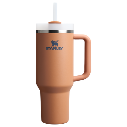 Insulated Travel The Quencher H2.0 Flowstate Tumbler D050X - 40oz Large Capacity Car-Cup Friendly Quencher - Toast