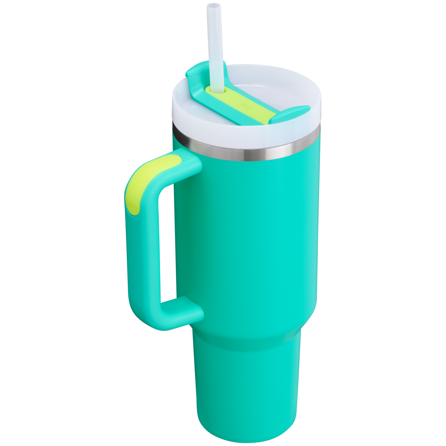 Splash-Resistant FlowState The Quencher H2.0 Flowstate Tumbler  | Stanley Create D332L - Double-Wall Vacuum Insulated Travel Tumbler with Straw Detail