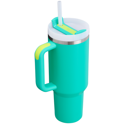 Insulated Travel The Quencher H2.0 Flowstate Tumbler D050X - 40oz Large Capacity Car-Cup Friendly Quencher Detail