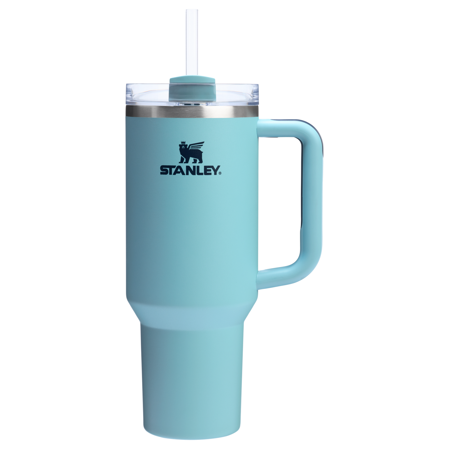 Splash-Resistant FlowState The Quencher H2.0 Flowstate Tumbler  | Stanley Create D332L - Double-Wall Vacuum Insulated Travel Tumbler with Straw Detail