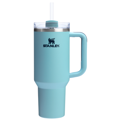 Splash-Resistant FlowState The Quencher H2.0 Flowstate Tumbler  | Stanley Create D332L - Double-Wall Vacuum Insulated Travel Tumbler with Straw Detail