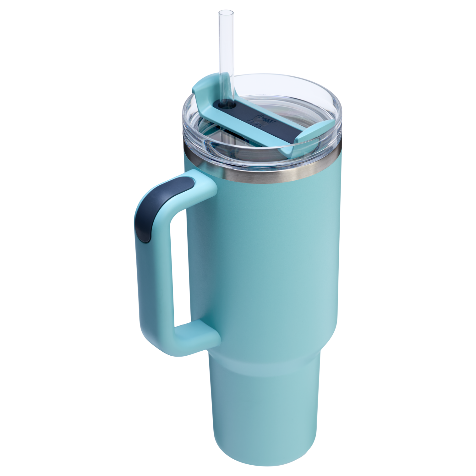 Splash-Resistant FlowState The Quencher H2.0 Flowstate Tumbler  | Stanley Create D332L - Double-Wall Vacuum Insulated Travel Tumbler with Straw Detail